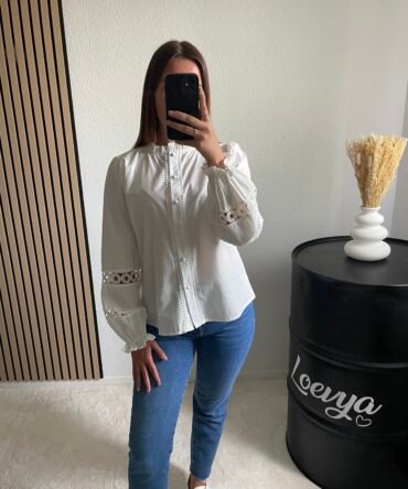 Blouse blanche - Loevya Boutique shop tendance prêt à porter féminin