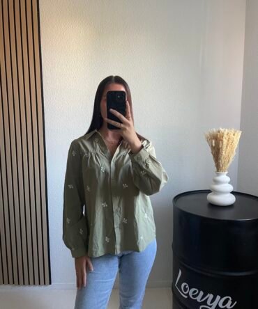 Blouse Laure – Kaki Blouse Laure – Kaki