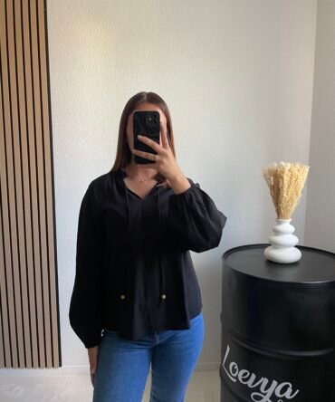 Blouse Louise – Noir Blouse Louise – Noir