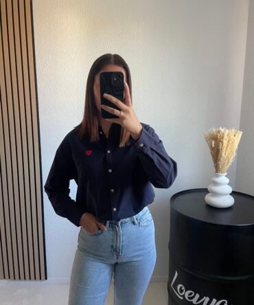 Chemise Cœur – Marine