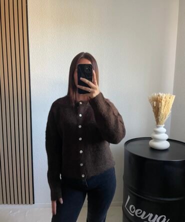 Gilet Alpaga – Chocolat