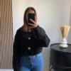 Gilet noir - Classe et élégant - Détails - Boutique e-shop