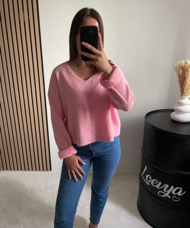 Pull Rose - Loevya - Tendance mode femme