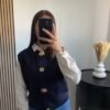 Pull sans manche classe - Loevya - Boutique tendance de pulls et gilets sans manche à la mode