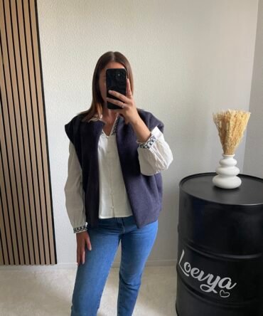 Veste sans manches Lou – Marine