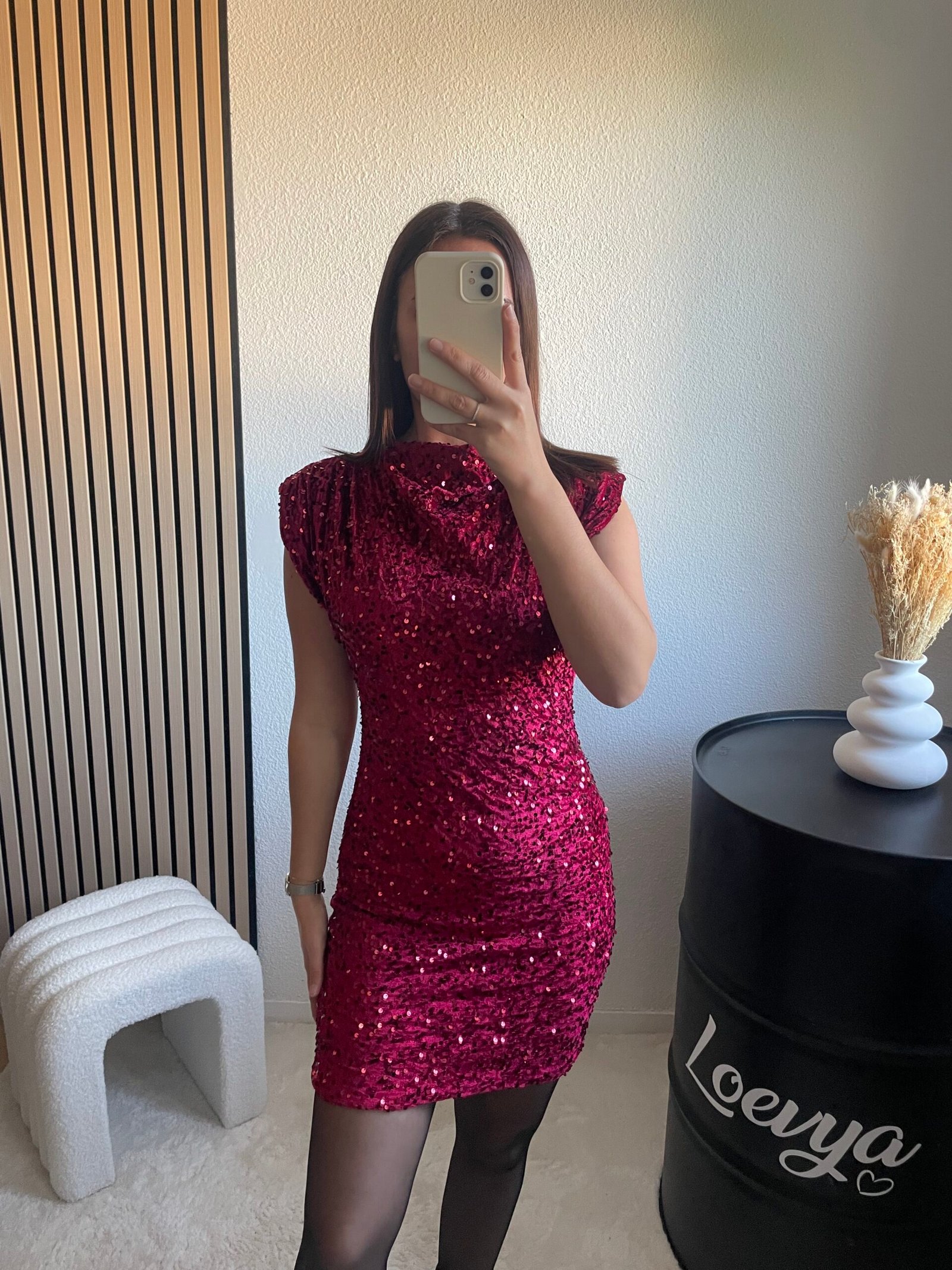 Robe Ava - Bordeaux