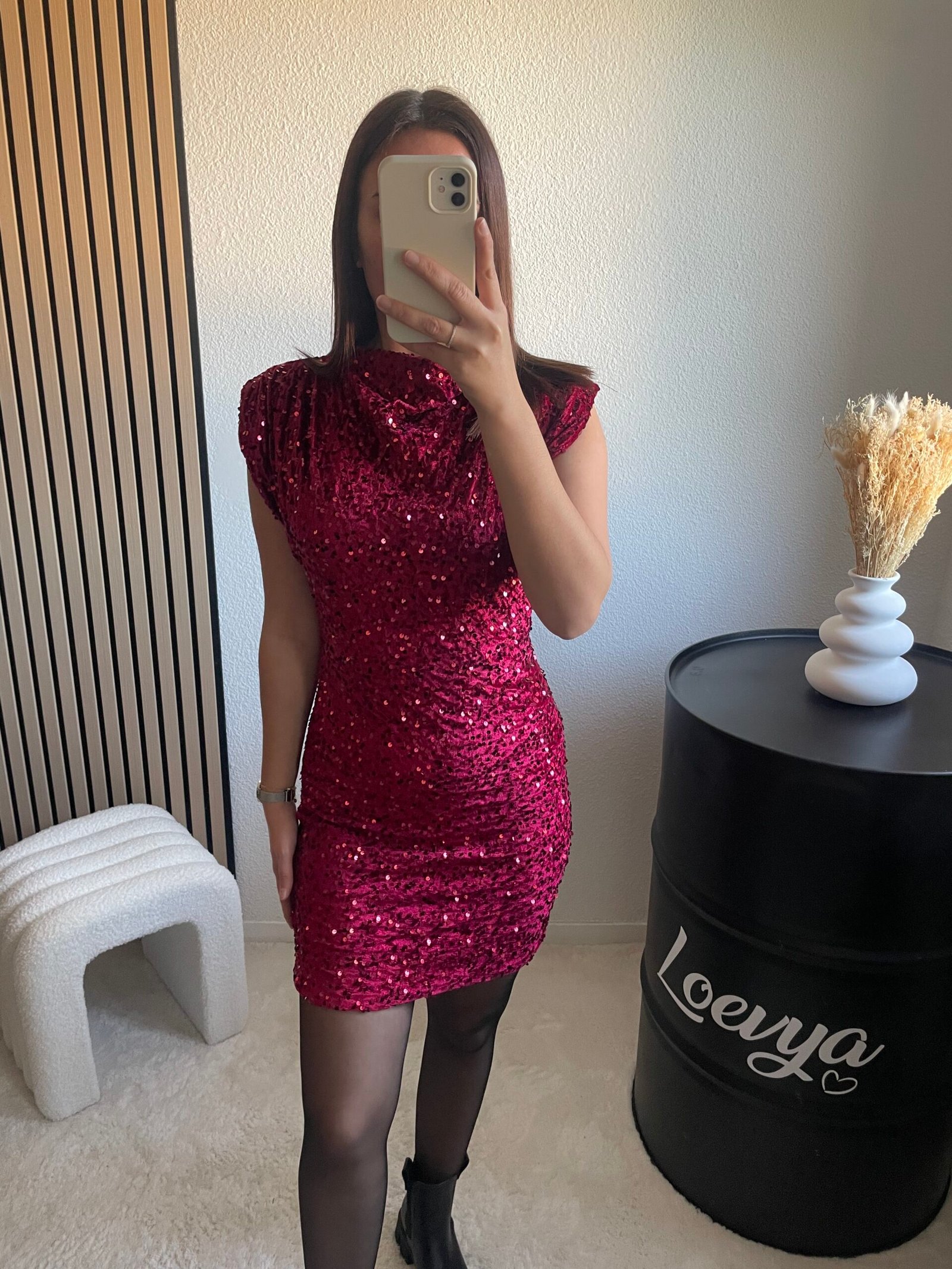 Robe Ava - Bordeaux – Image 2