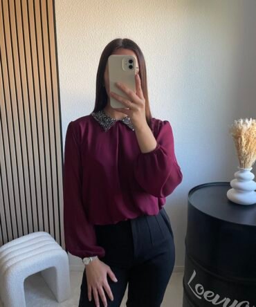 Blouse Iris – Bordeaux Blouse Iris – Bordeaux