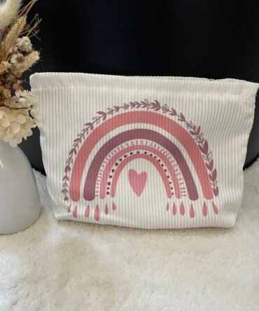 Trousse arc en ciel – Rose
