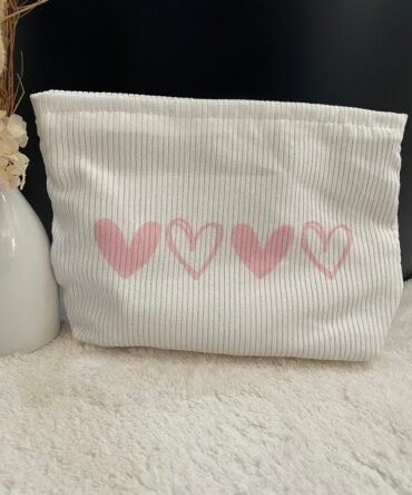 Trousse à maquillage Cœur Rose