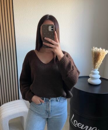 Pull Eva – Chocolat