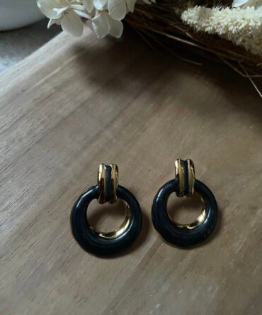 Boucles d&rsquo;oreilles Vertes Sapin