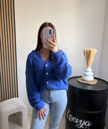 Cardigan Zoé – Bleu roi
