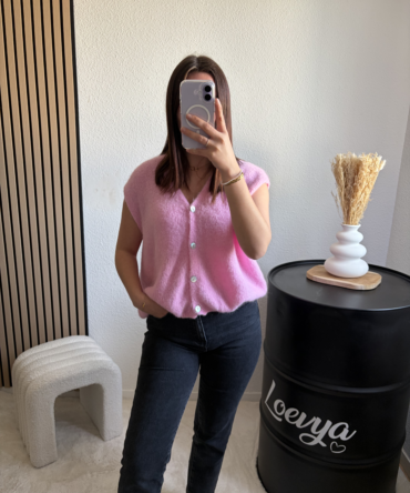 Gilet Laura – Rose