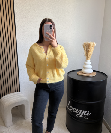 Cardigan Zoé – Jaune