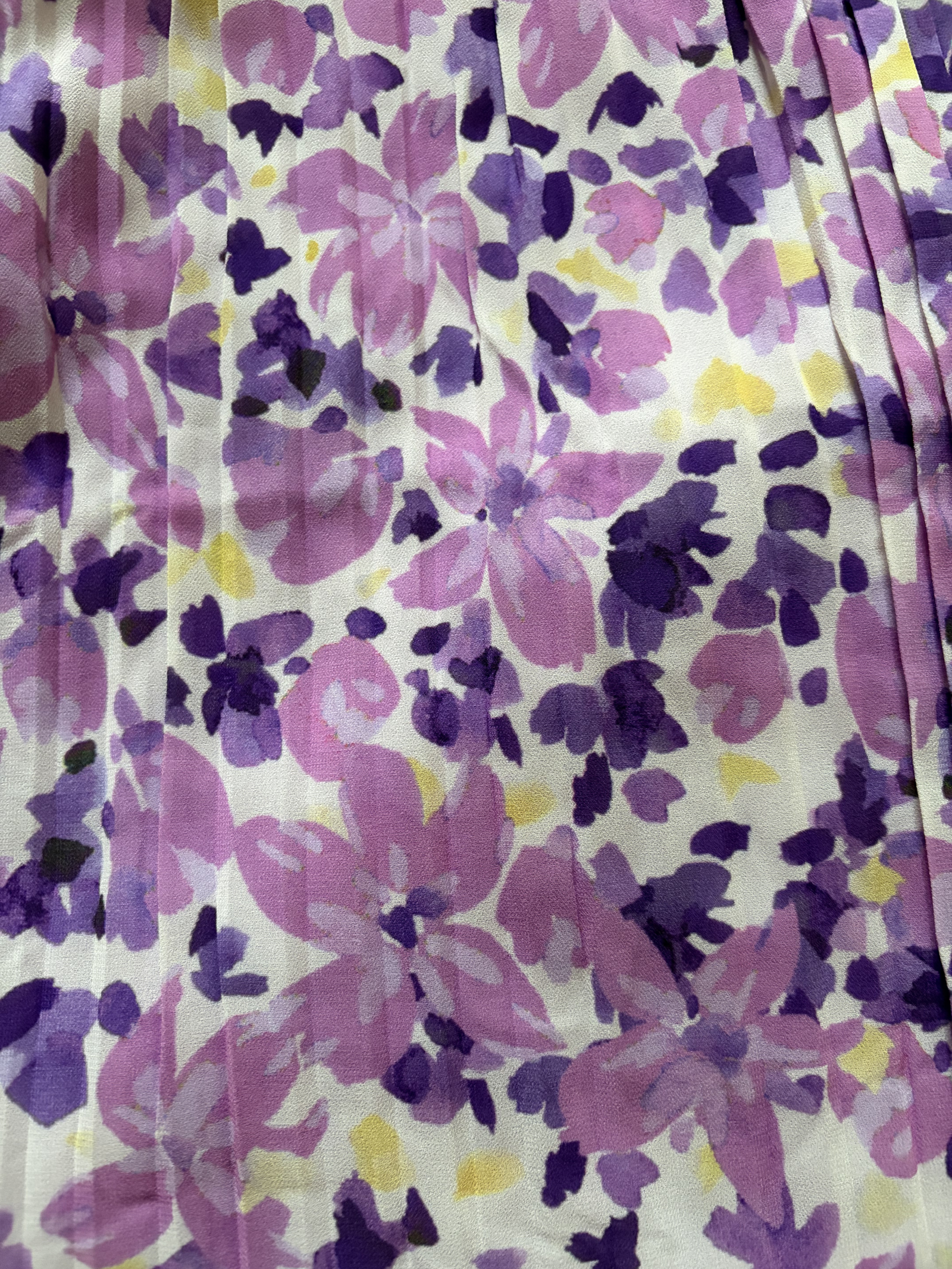 Pantalon plissé - Fleuri Lila – Image 4