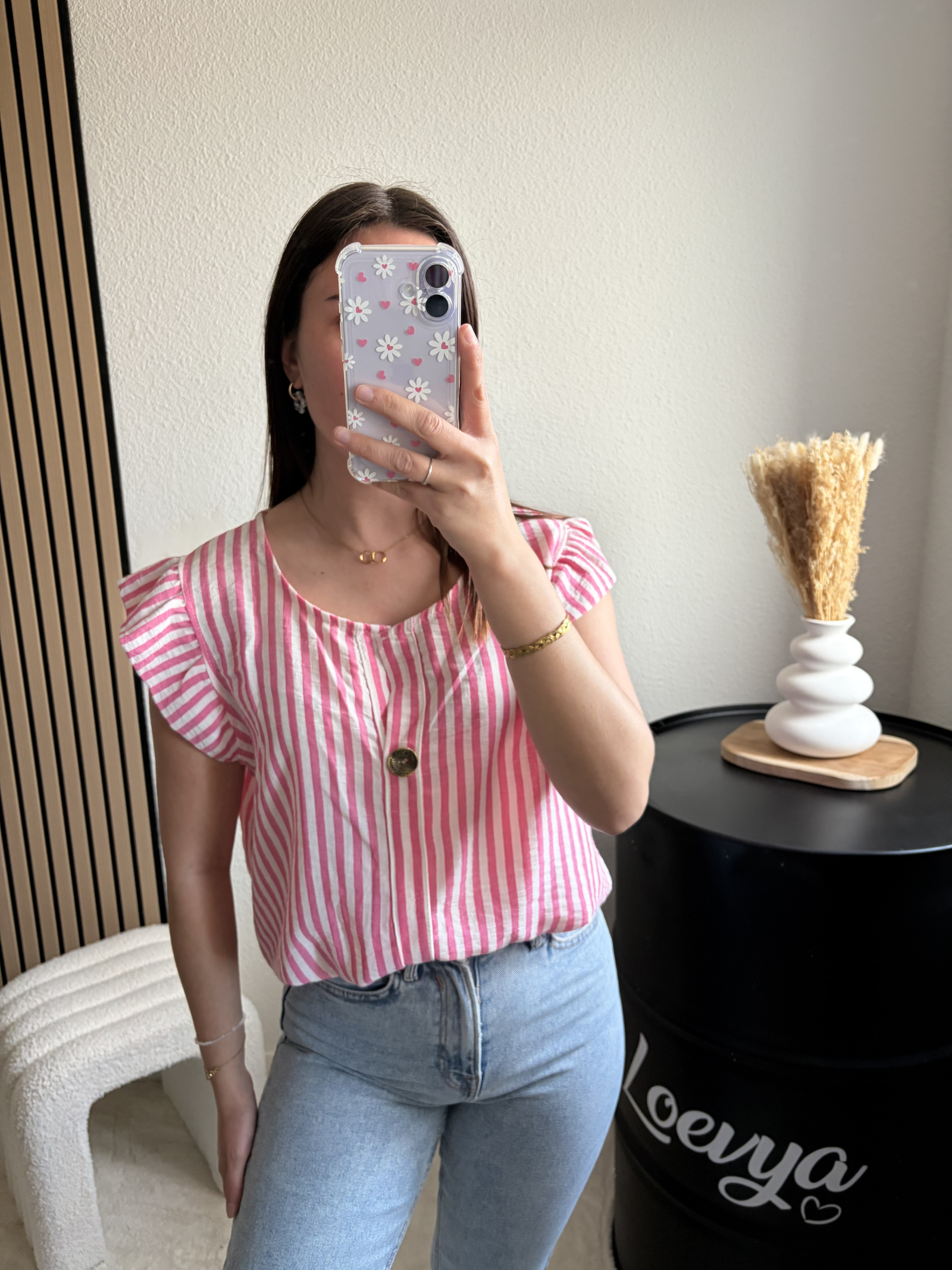 Blouse Marinière - Rose