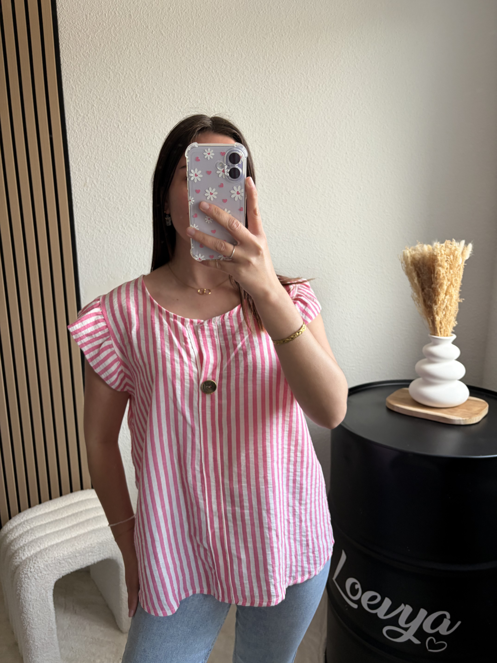 Blouse Marinière - Rose – Image 2