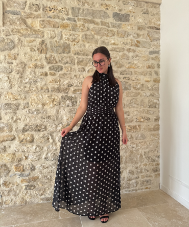 Robe Longue Ava – Noir