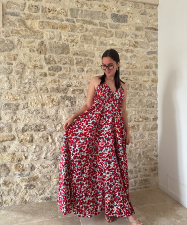 Robe Fleuri Rouge