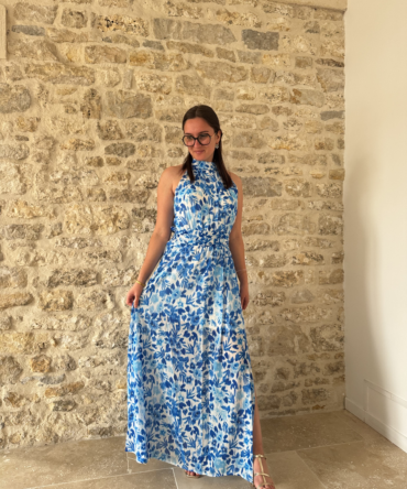 Robe Longue Ava – Bleu