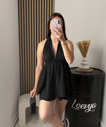 Combishort gaze de coton