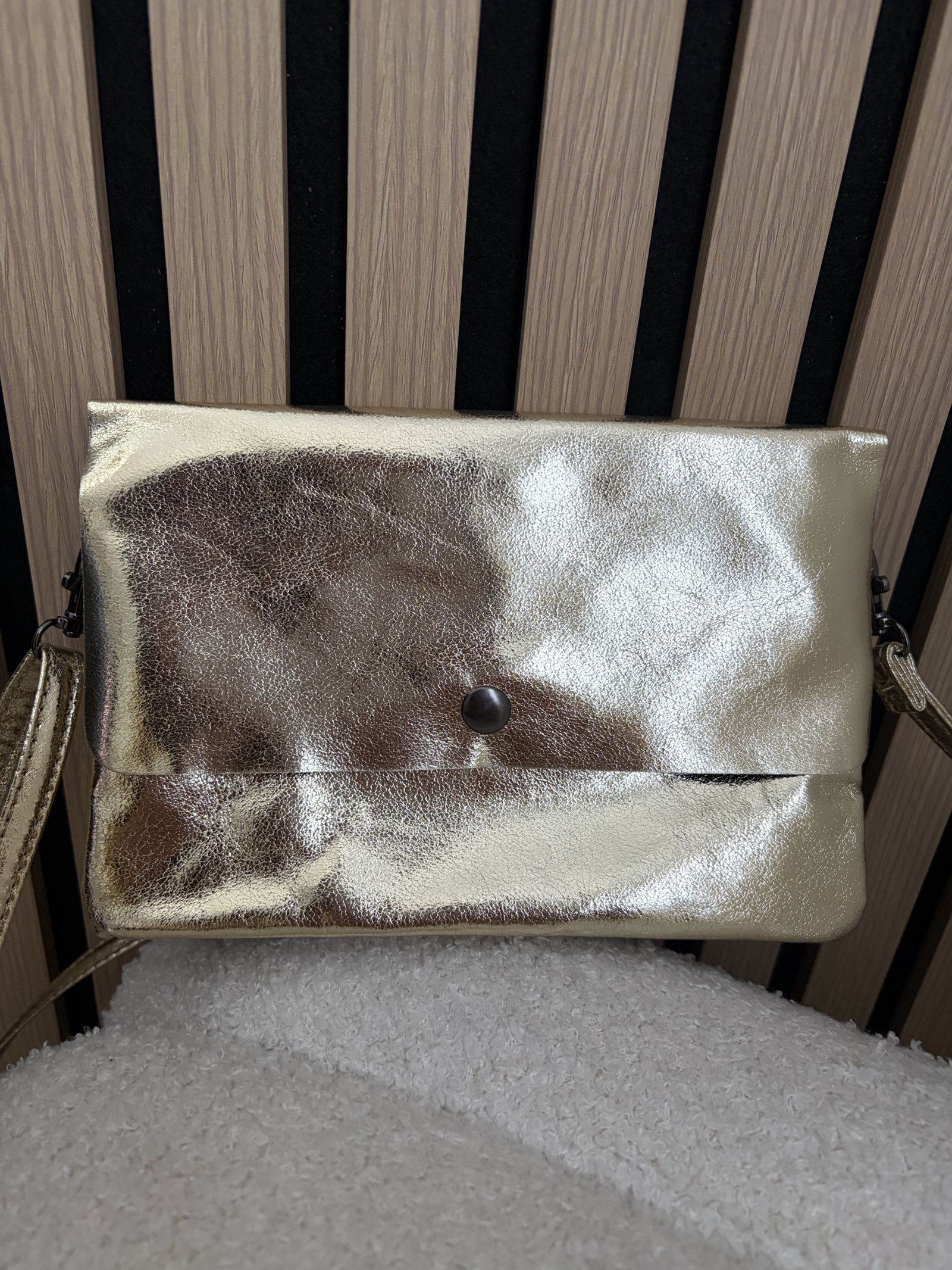 Sac bandoulière doré