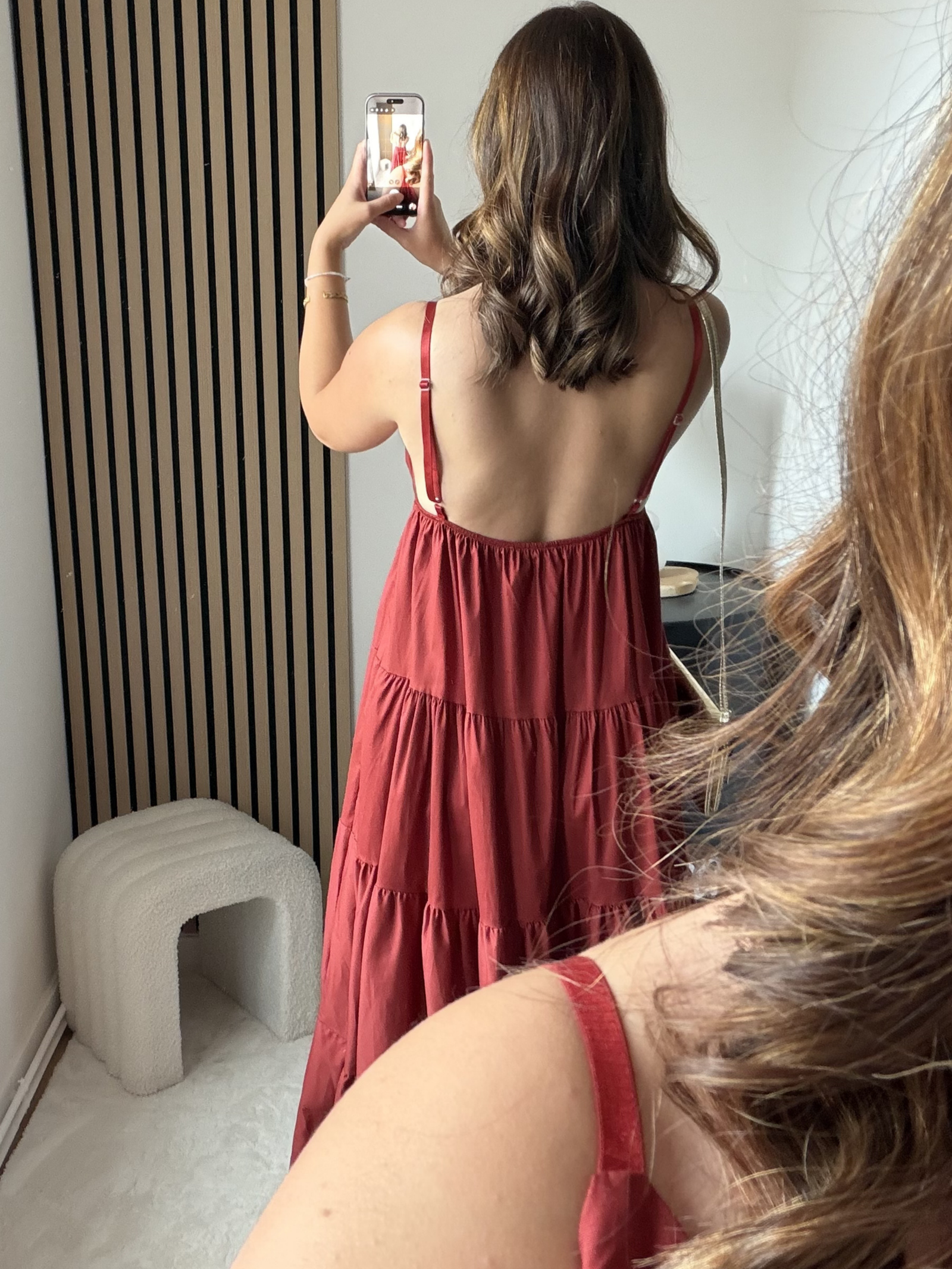 Robe Oria longue - Terracotta – Image 2