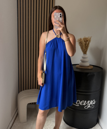 Robe Coquillage – Bleu Roi