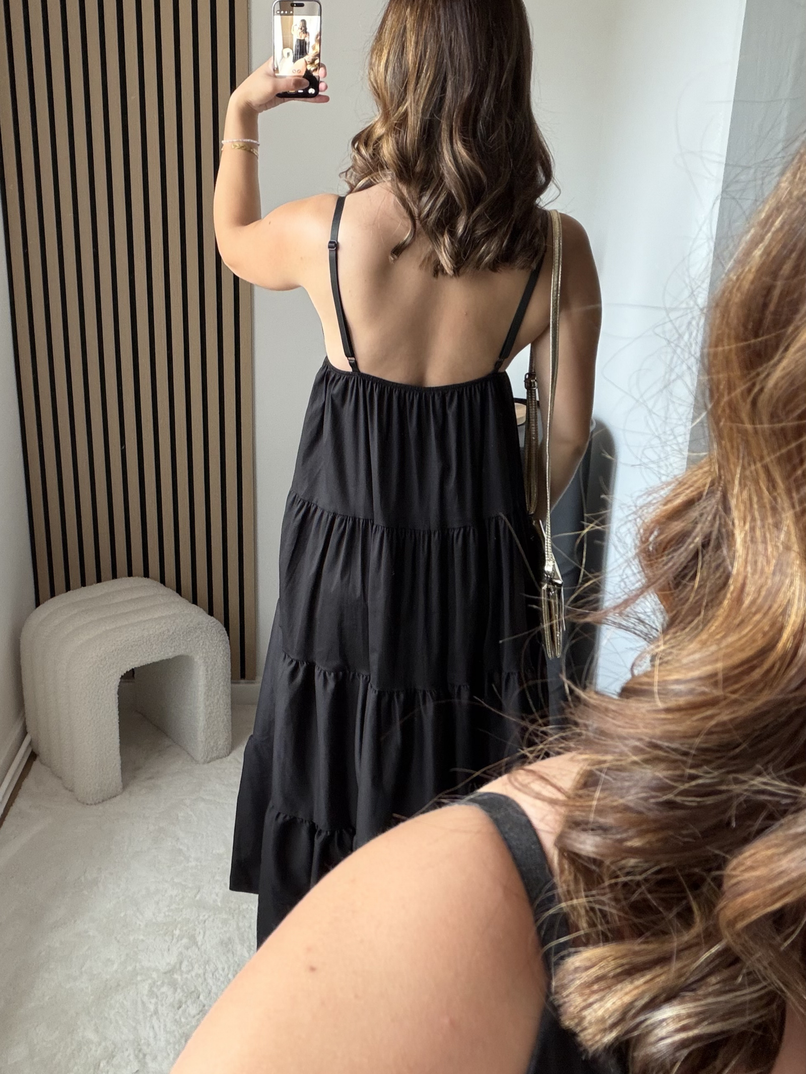 Robe Oria longue - Noir – Image 2