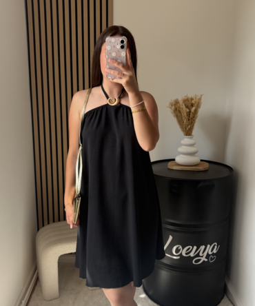 Robe Coquillage – Noir
