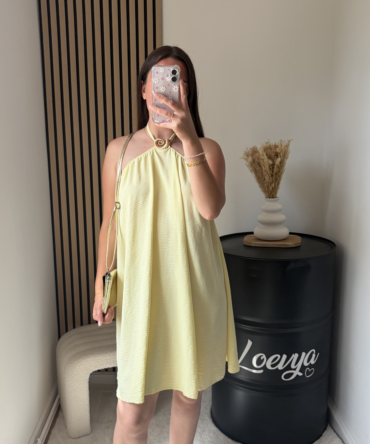 Robe Coquillage – Jaune