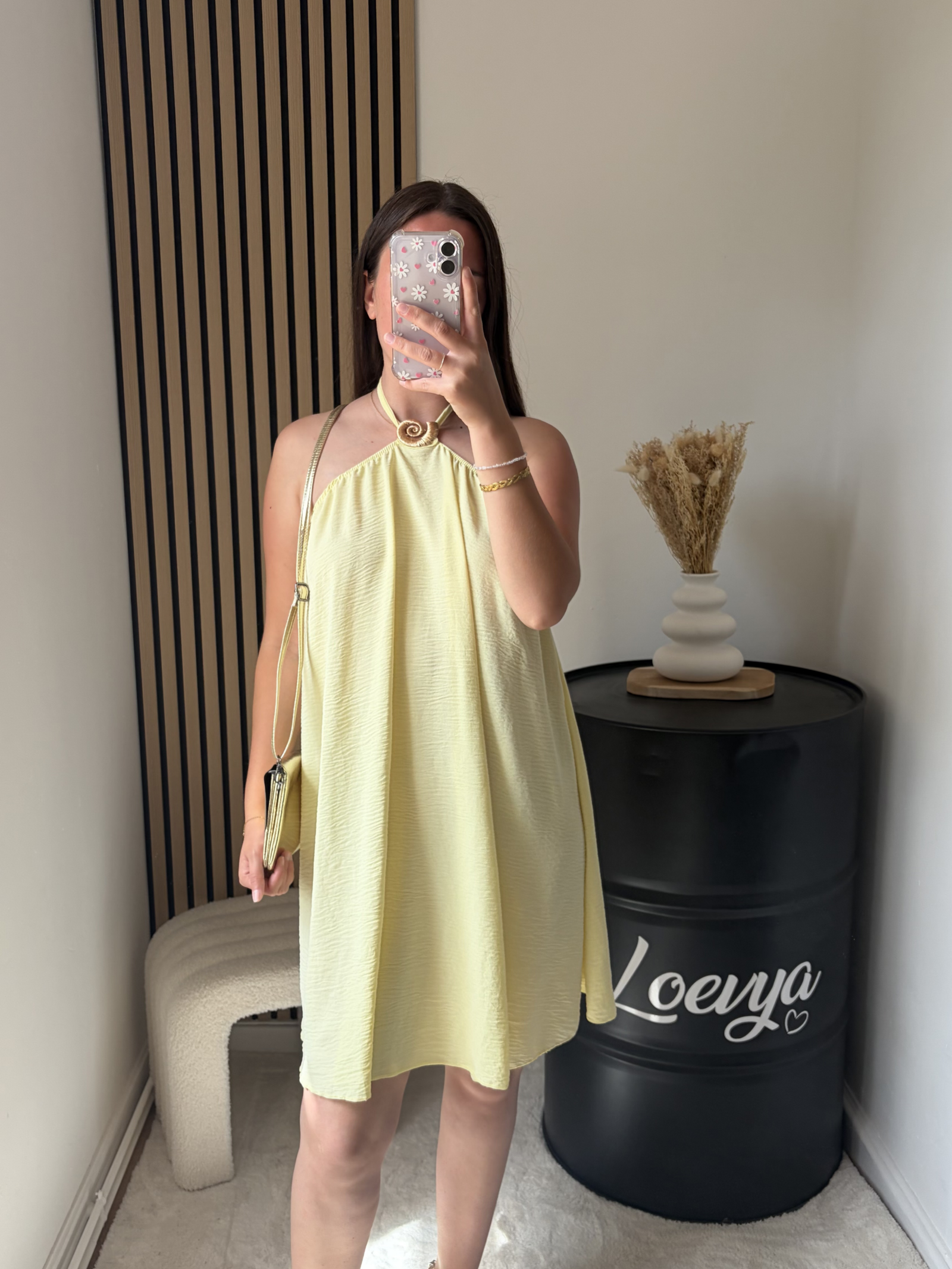 Robe Coquillage - Jaune