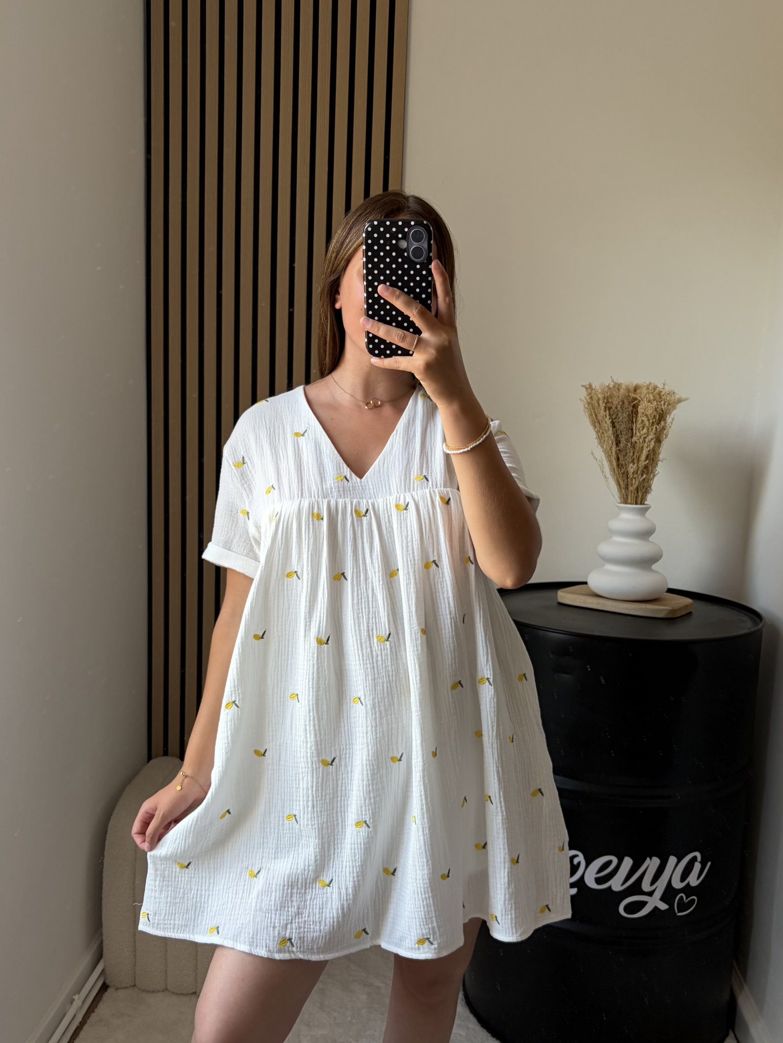 Robe short citron – Image 4