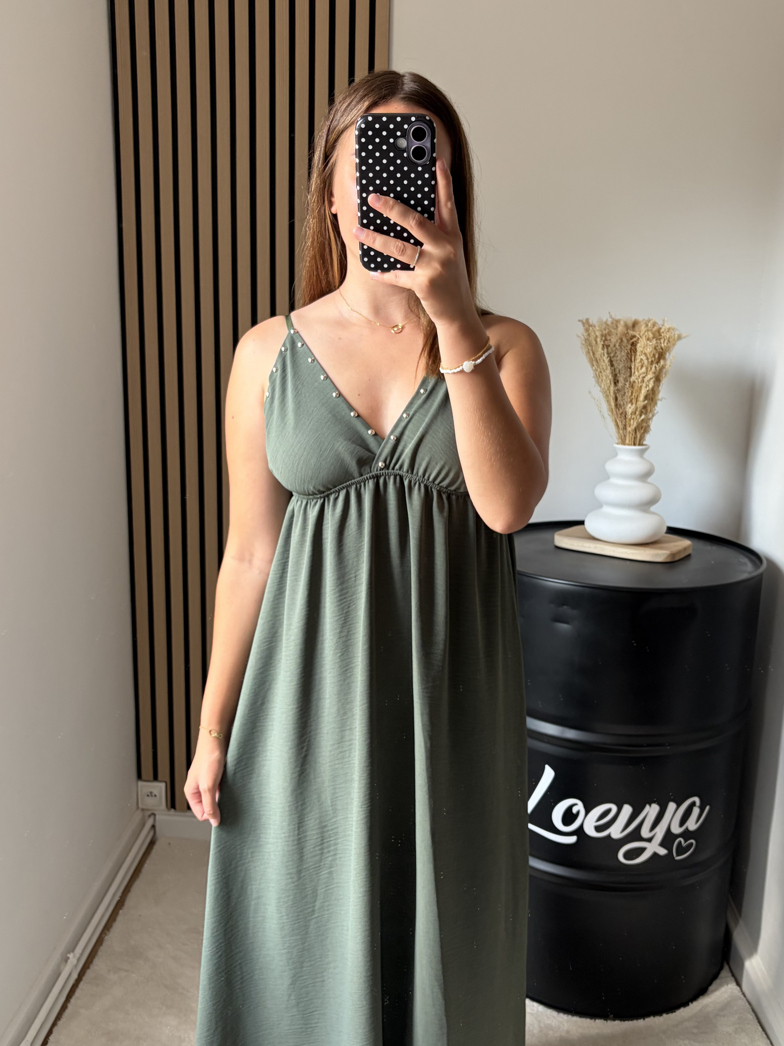 Robe clou - Kaki – Image 2