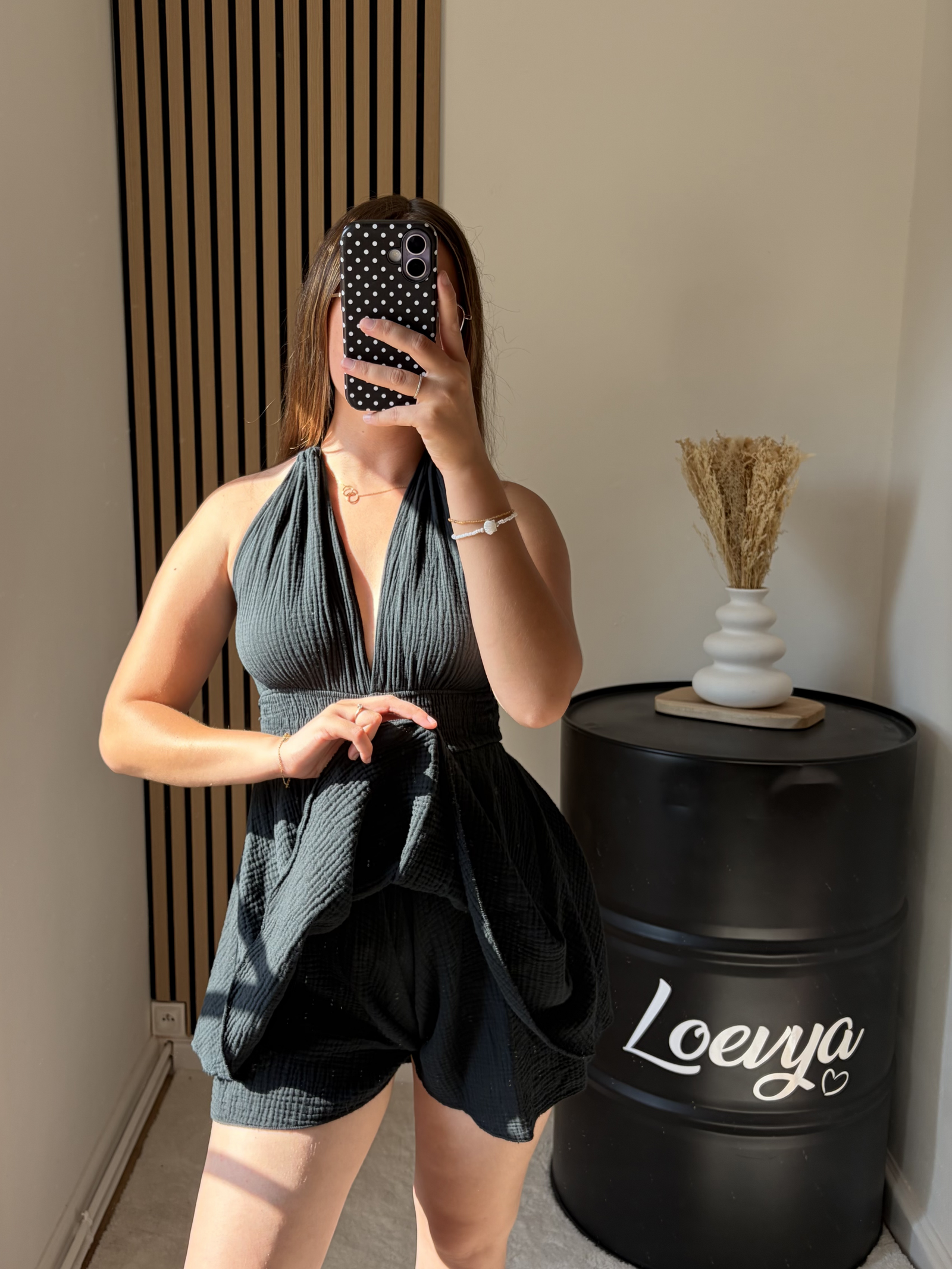 Robe combi - Noir – Image 2