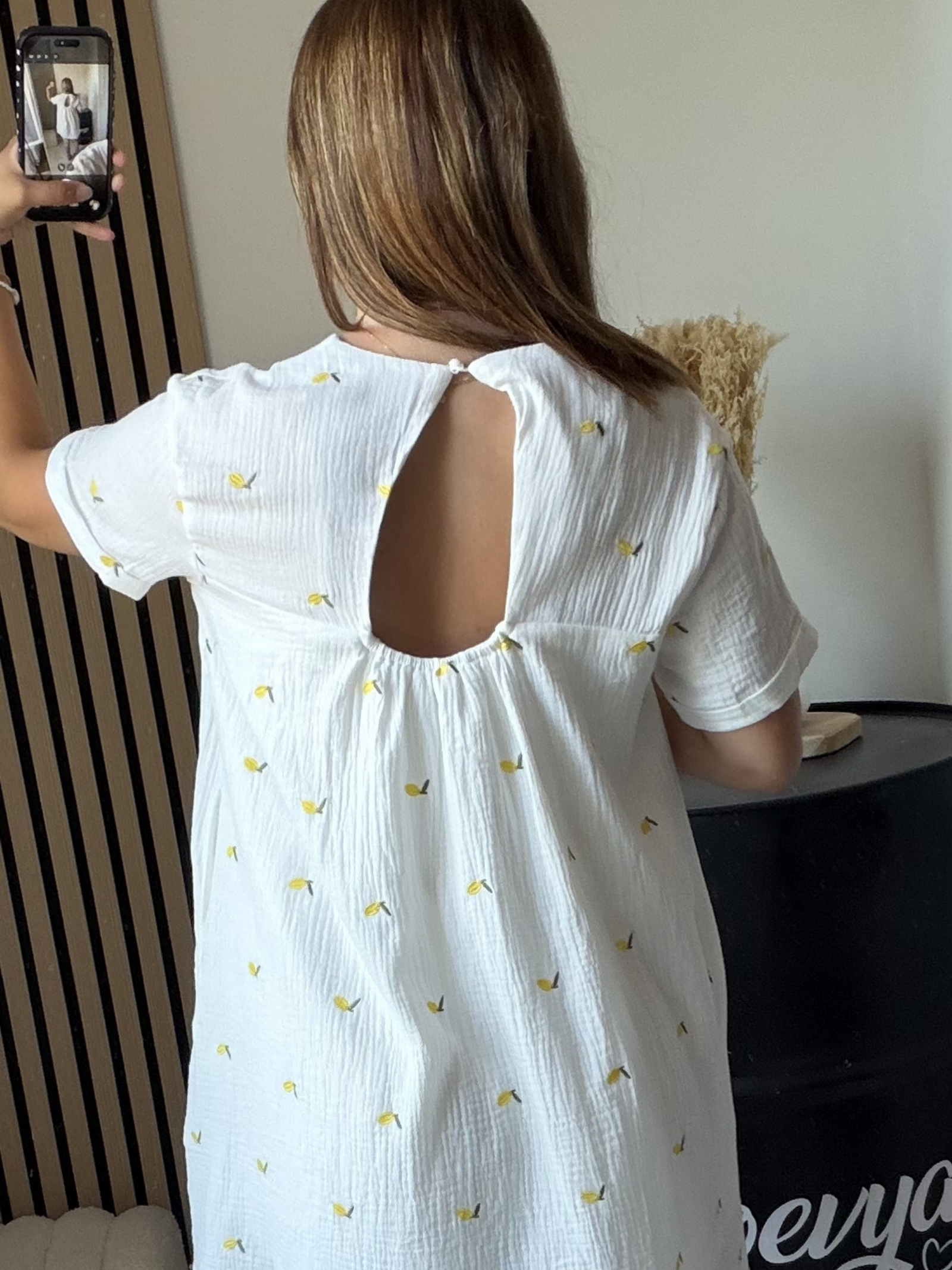Robe short citron – Image 3