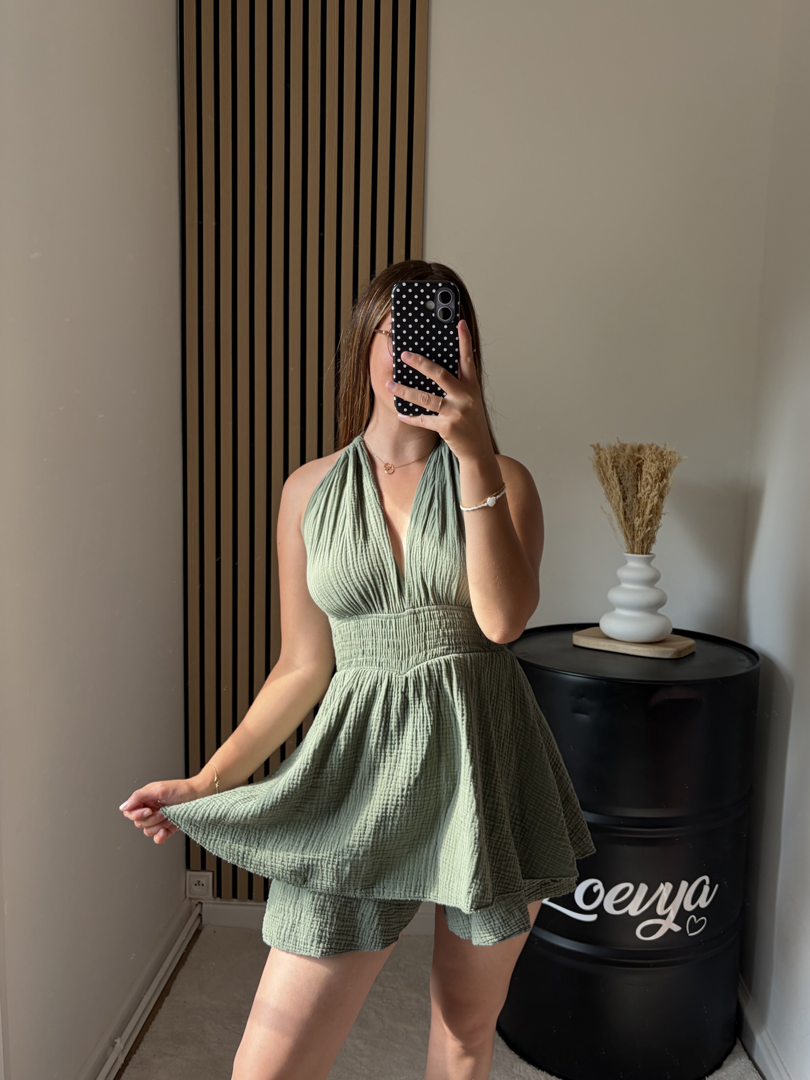 Robe combi - Kaki – Image 3