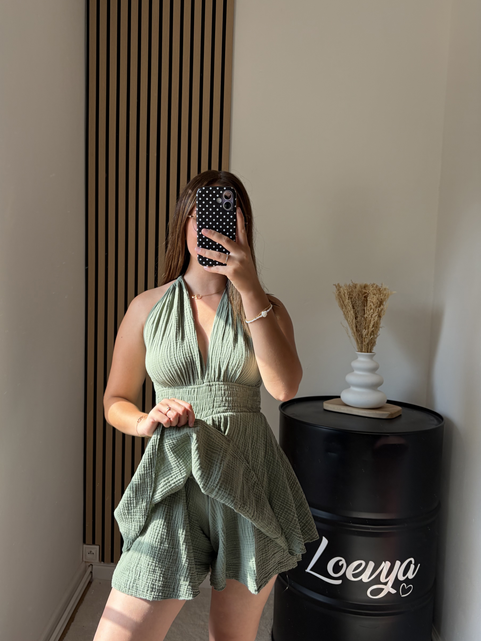 Robe combi - Kaki – Image 2