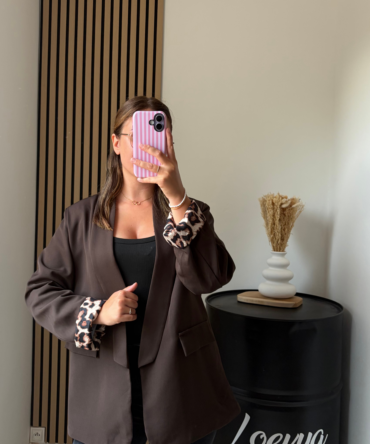 Blazer Léo – Chocolat