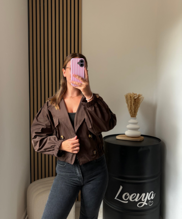 Trench court – Chocolat