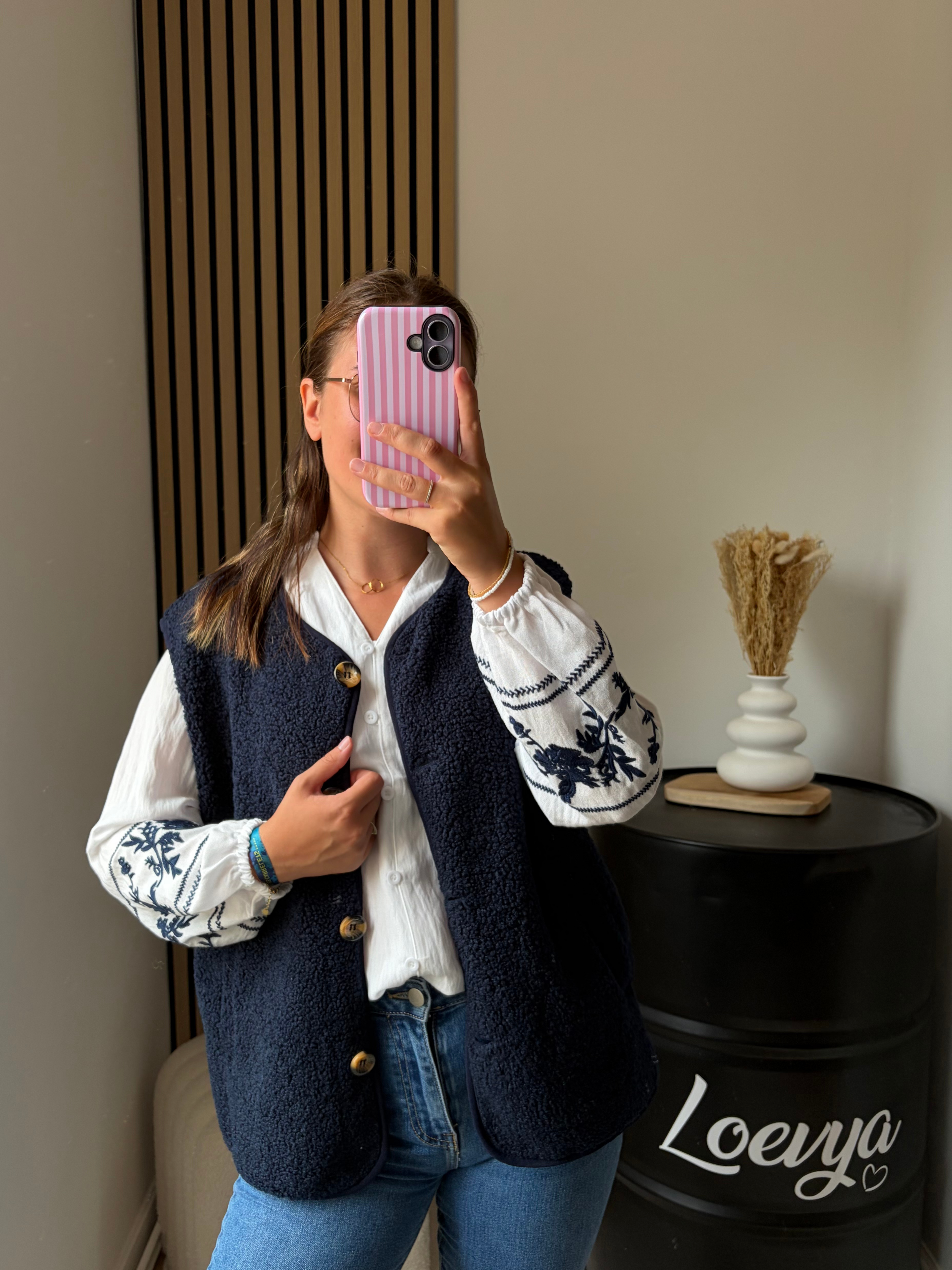 Gilet Teddy - Marine