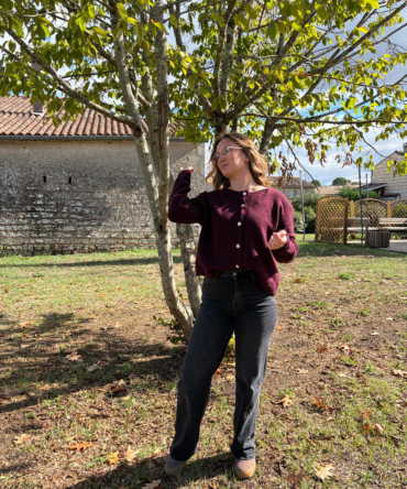 Cardigan Emy – Prune